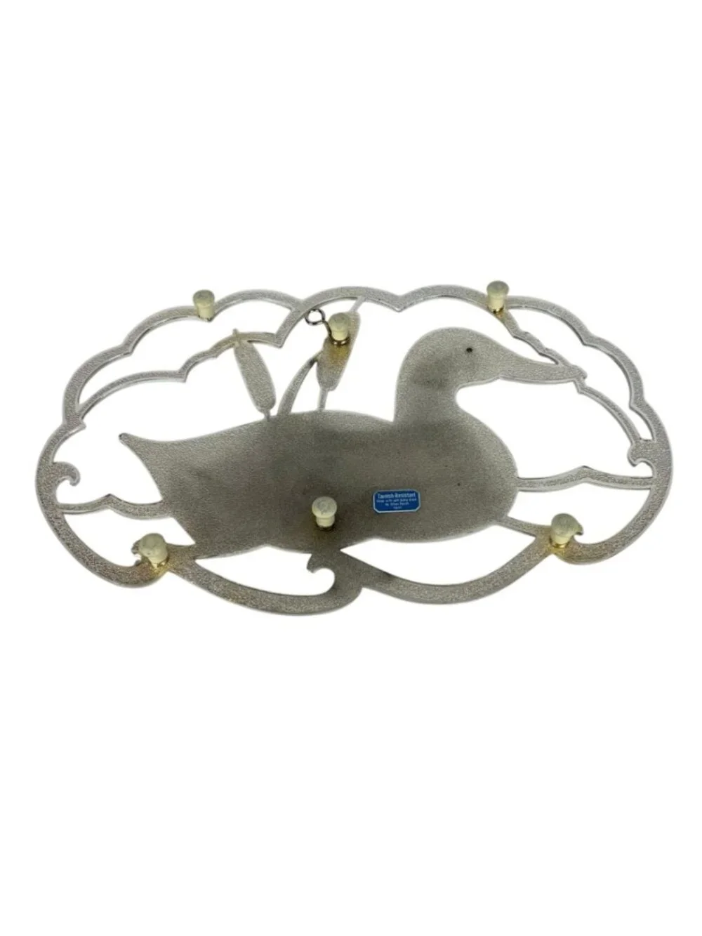 Wm A Rogers Duck Trivet Tarnish-Resistant Silver Plated Made In Japan